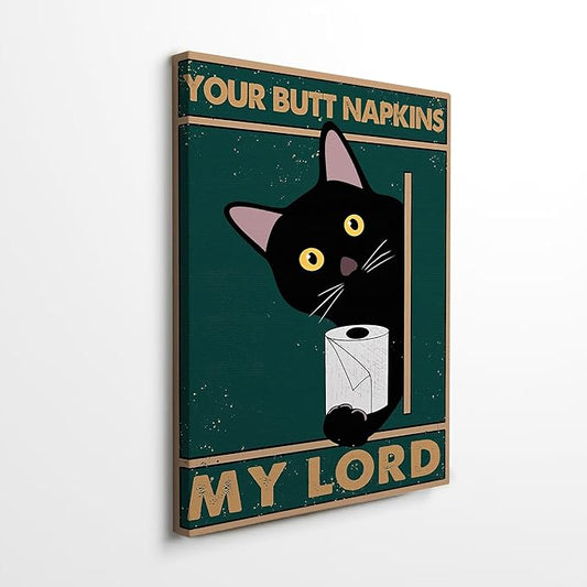 DIHSIEG Inspirational Canvas Wall Art funny bathroom wall art Print Poster by DIHSIEG