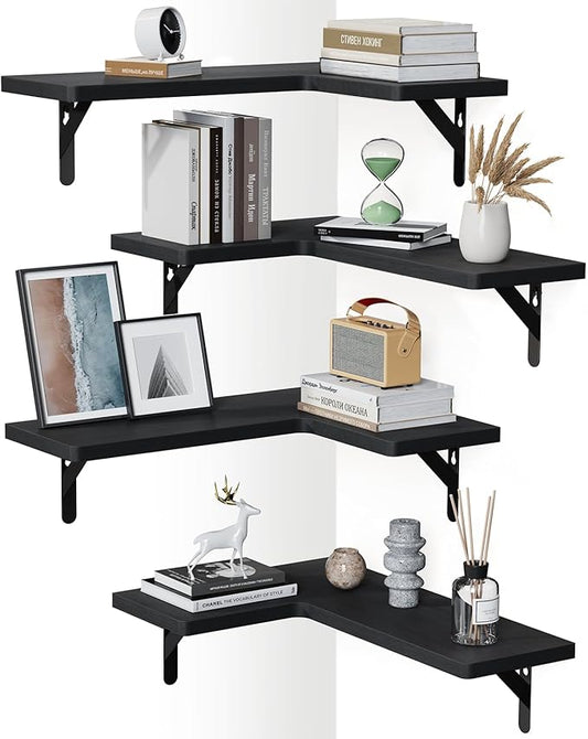 AMADA HOMEFURNISHING Corner Floating Shelves, Shelves by AMADAHOMEFURNISHING