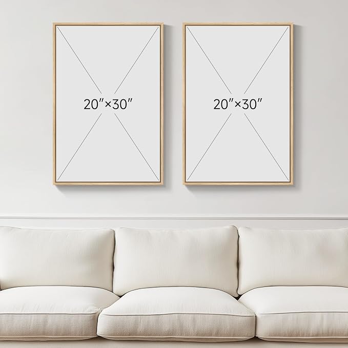 Large Framed Neutral Abstract Wall Art - Image 3