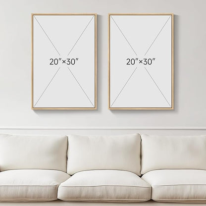 Large Framed Neutral Abstract Wall Art - Image 3