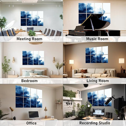 FurnoFlexArt Acoustic Panels Tiles Decorative Room Sound Proof Foam Absorbing - Image 7
