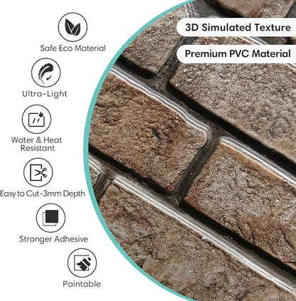 Commomy 3D Faux Brick Wall Panels - Image 4