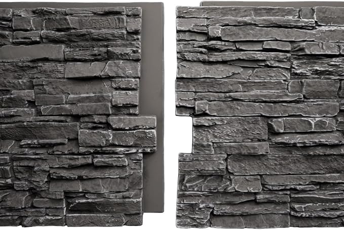 EverStone Canyon Ridge Faux Stone Panel, 45 3/4"W x 24 1/2"H x 1 1/4"D - Image 8
