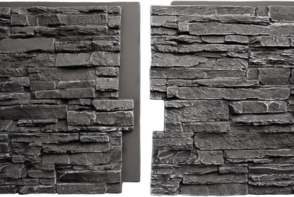 EverStone Canyon Ridge Faux Stone Panel, 45 3/4"W x 24 1/2"H x 1 1/4"D - Image 8