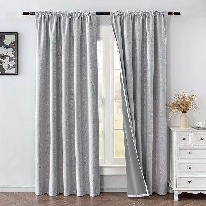 IGEMAEVE 100% Blackout Curtains 90 Inches Long - Image 2