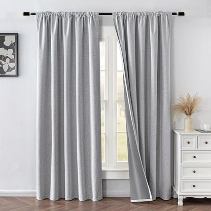 IGEMAEVE 100% Blackout Curtains 90 Inches Long - Image 2