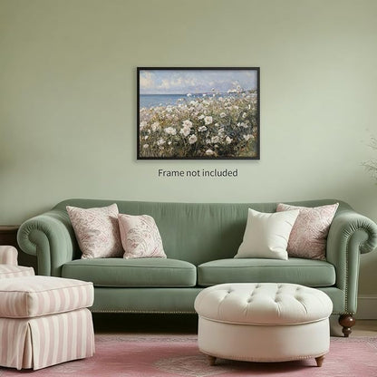 rumlud Nature Landscape Wall Art Coastal Wildflower Poster French Spring - Image 6