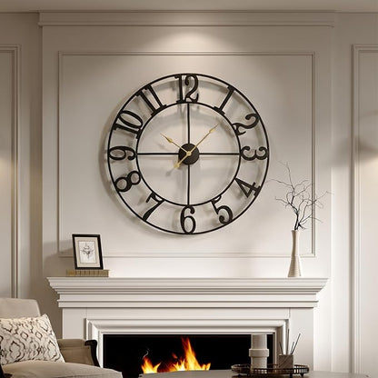 Cuspin Large Wall Clock for Living Room Decor, 30 Inch Wall Clock - Image 2