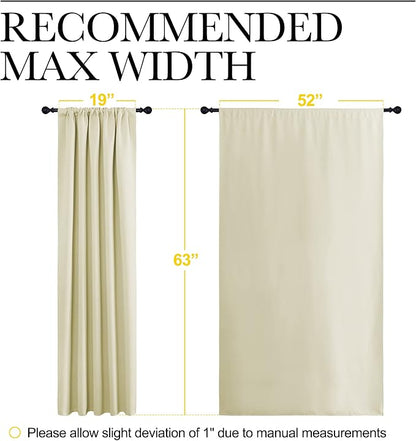 NICETOWN Blackout Curtains for Living Curtains, Room Darkening Curtains & - Image 7