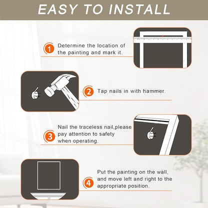WRFON Blue Hydrangea Framed Wall Art Set of 3, Watercolor Floral Botanical - Image 7