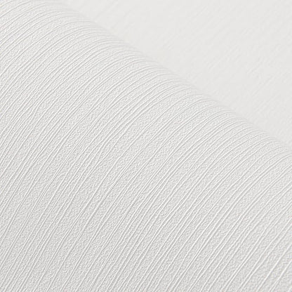 White Grasscloth Wallpaper Peel and Stick Fabric Linen Textured 24"x394" - Image 3