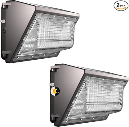 Lightdot 2Pack 250W LED Wall Pack Lights, 100-277v Dusk to Dawn by LightdotLighting