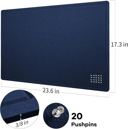 Lightomorrow Bulletin Board, 24 x 18 inches Felt Board Decorative Pin Board - Image 6