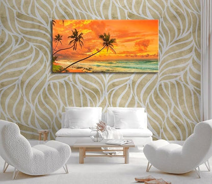 Beach Sunset Wall Art, Large Canvas Painting - Image 5