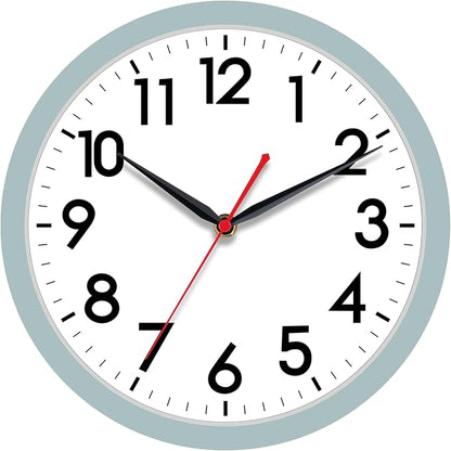 AKCISOT Wall Clock, Modern Small Wall Clocks Battery Operated 10 Inch, Silent by Akcisot
