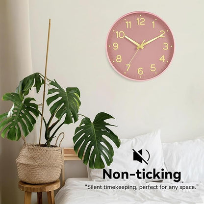 Roymnie Wall Clock 12 Inch Silent Wall Clocks Battery Operated-Modern Non - Image 4