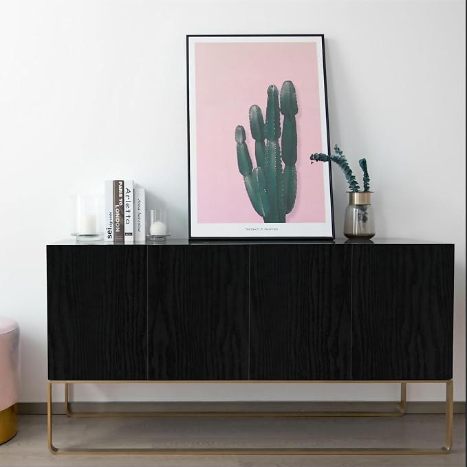 Vinjiasin Peel and Stick Wallpaper Black Wallpaper Black Wood Contact Paper - Image 6