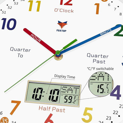 Foxtop Digital and Analog Learning Clock - Image 3