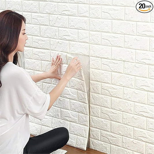 JOLOV 20 PCS 3D Wall Panels Peel and Stick by JOLOV
