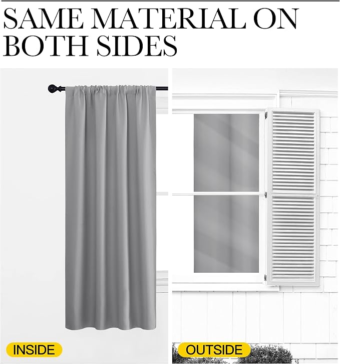 NICETOWN Blackout Curtains 84 inches Length - Image 6
