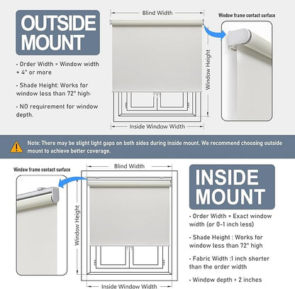 Cordless Roller Shades Blackout Blinds - Image 6