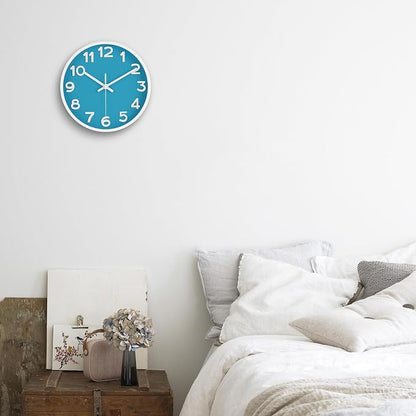 HIPPIH Wall Clock 2 Pack, 10 Inch Modern Wall Clocks Battery Operated, Non - Image 9