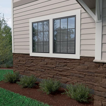 EverStone Acadia Ledge Faux Stone Panel, Deep Creek Color - Image 10