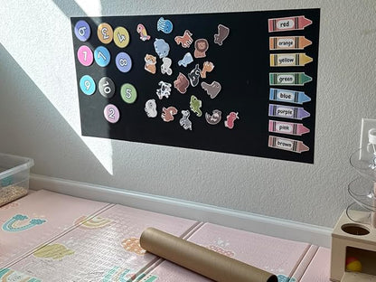 Magnetic Chalkboard Wallpaper Peel and Stick 48" x 24", Self-Adhesive - Image 3