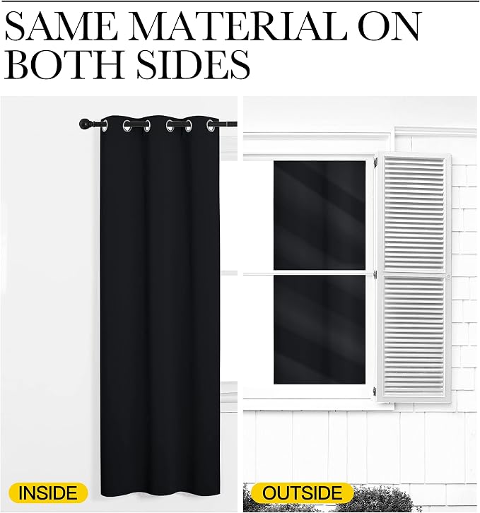 NICETOWN Blackout Curtain Panels 86 inches - Image 6
