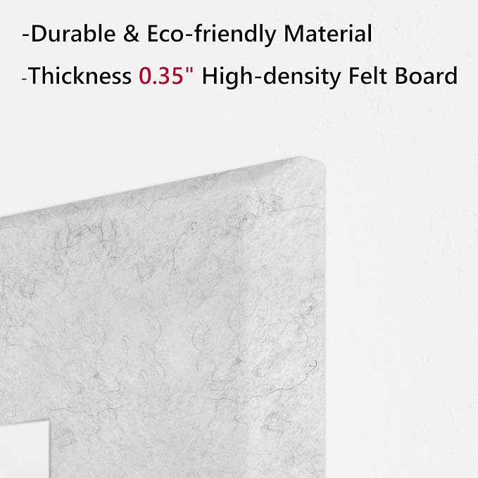 Neatsure Large Cork Board for Wall, 12 Panels Felt Tiles Tack Push Pin Board - Image 4