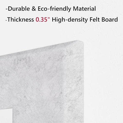 Neatsure Large Cork Board for Wall, 12 Panels Felt Tiles Tack Push Pin Board - Image 4