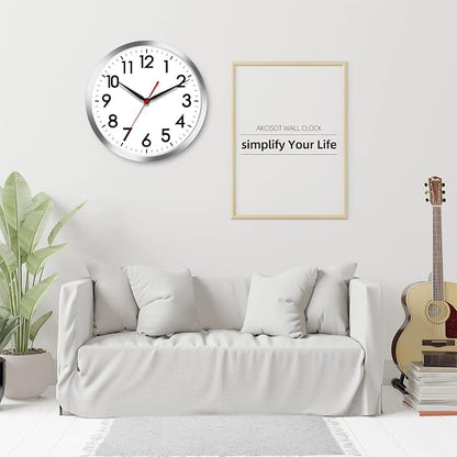 AKCISOT Wall Clock 14 Inch Large Silent Wall Clocks Battery Operated - Image 9