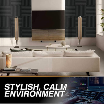 52 Pack Acoustic Panels 1 X 12 X 12 Inches - Image 5