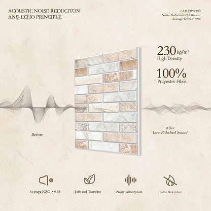 JBER Art Acoustic Panels, 48×32 Inches Acoustical Wall Panels, Sound Absorbing - Image 3