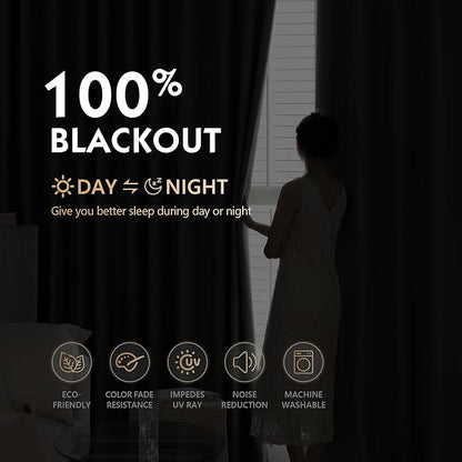 FMFUNCTEX 100% Blackout Curtains - Image 3