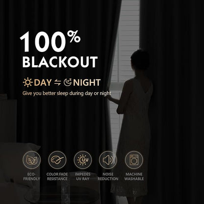 FMFUNCTEX 100% Blackout Curtains - Image 3