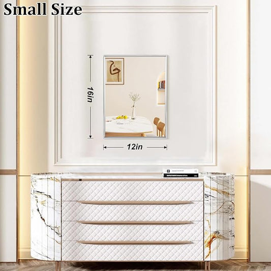AAZZKANG Metal Framed Mirror Rectangle Wall Mounted Mirrors Decorative Modern - Image 2