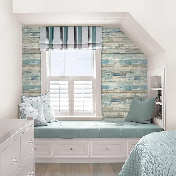 practicalWs Peel and Stick Wallpaper 17.71" x 236.2" Wood Wallpaper Wood - Image 5