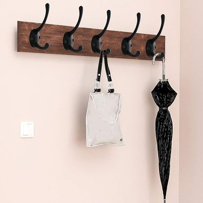 IBosins 12 Pack Black Coat Hooks Wall Mounted - Image 5