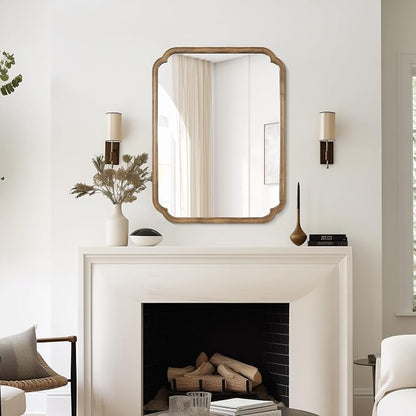 WallBeyond 30" x 40" Rounded Corner Arch Wall Mirror - Image 4