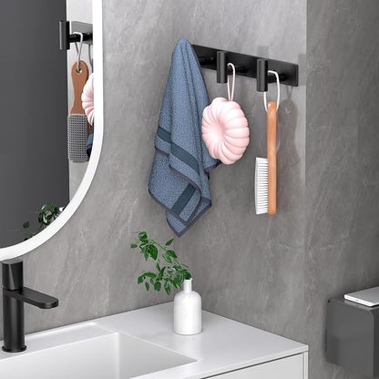 Coat Rack Wall Mounted-3 Hooks, Heavy Duty Stainless Steel Wall Hooks - Image 5