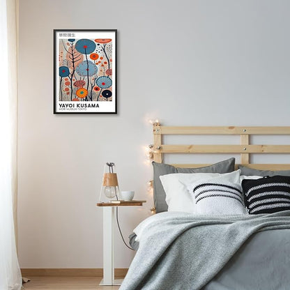 Yayoi Kusama Black Framed Wall Art 8x10in Vintage Japanese Painting Posters - Image 4