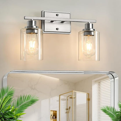 Unicozin 2 Light Bathroom Light Fixtures, Modern Vanity Lights Over Mirror by Unicozin