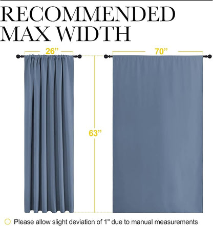 NICETOWN Blackout Curtains for Bedroom, Window Treatment Energy Saving Thermal - Image 7