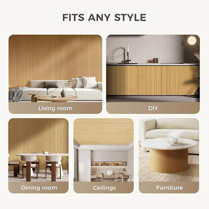 OUZUGIE 2 Pack 96x48 Inch Natural Bamboo Wall Panel – Twinned Carbides Pole - Image 4