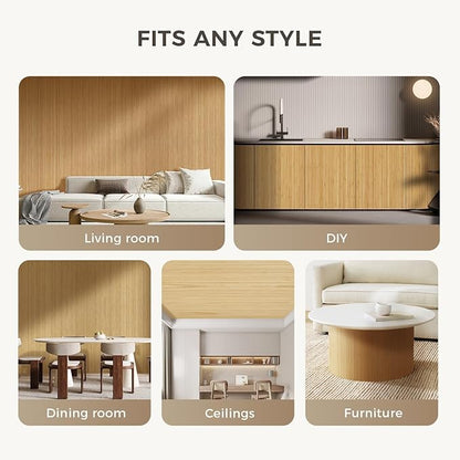 OUZUGIE 2 Pack 96x48 Inch Natural Bamboo Wall Panel – Twinned Carbides Pole - Image 4