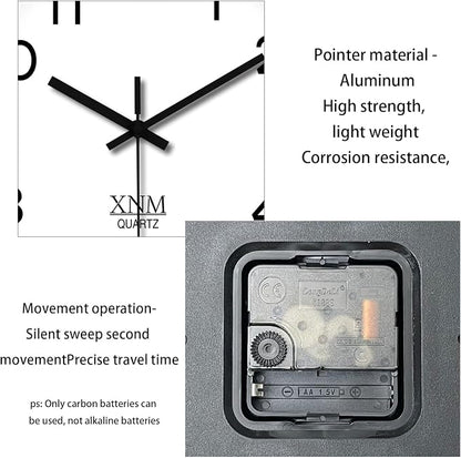 XNM Small Wall Clock Modern Wall Clocks Battery Operated 10 Inch Silent Non - Image 7