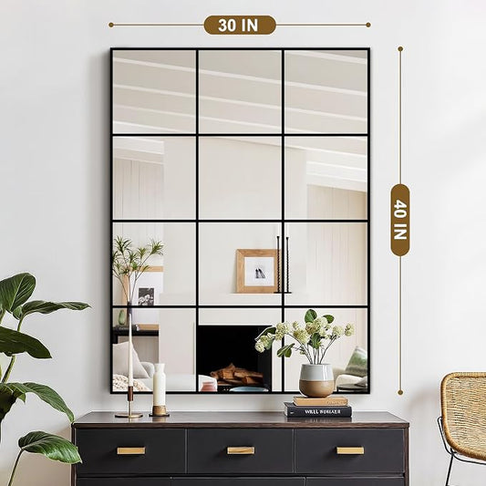Window Mirrors for Wall Decor, Wall Mirrors Decorative Window Pane 30 x 40 - Image 2
