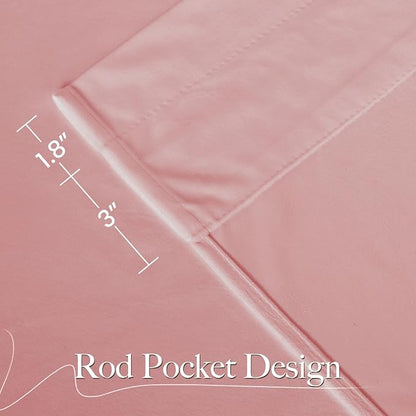 NICETOWN Pink Velvet Curtains 84 inch Long 2 Panels - Image 2