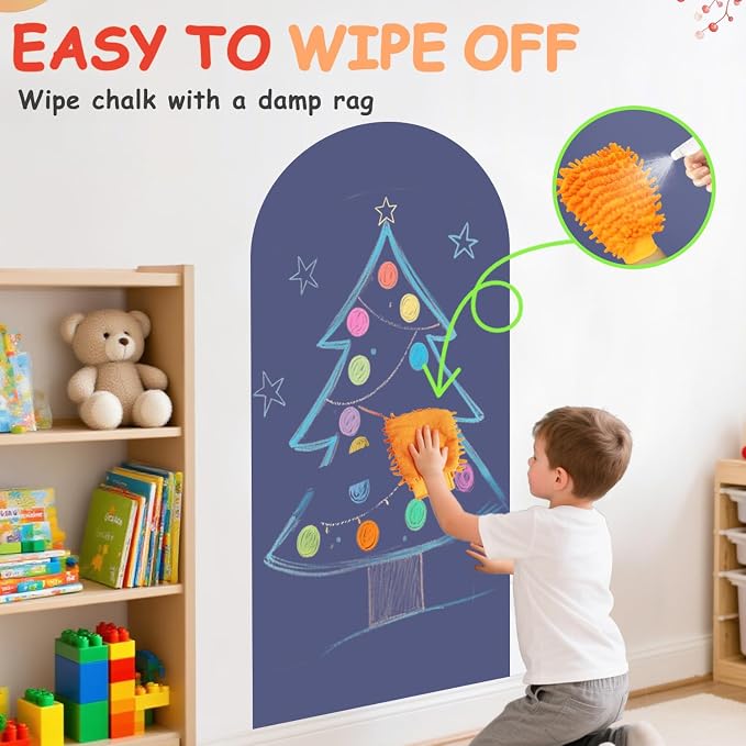 Arch Magnetic Wall Decal 39.3x17.5 Inch Magnetic Chalk Board Sticker Magnet - Image 4